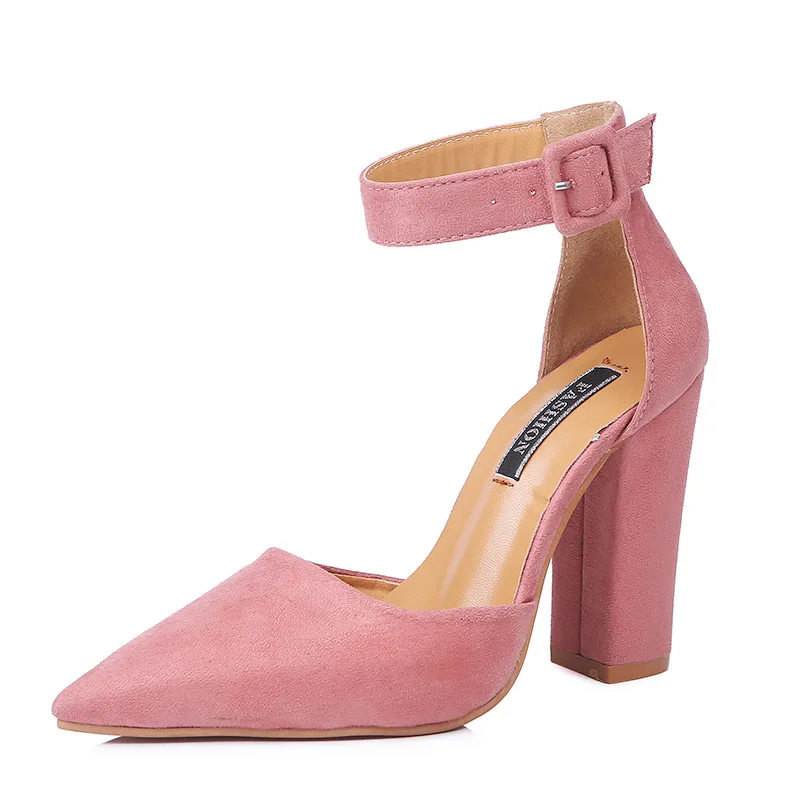 AGUTZM/женская свадебная обувь; брендовые классические Босоножки на каблуке с ремешком; женские красные туфли-лодочки на платформе 12 см - Цвет: Розовый