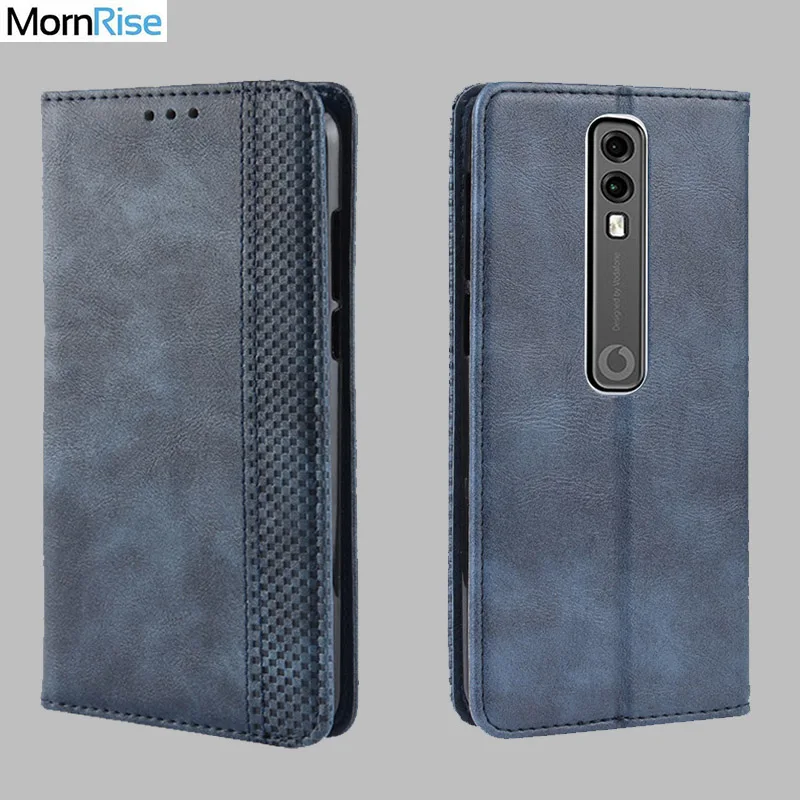 

Luxury Retro Slim Magnetic Leather Flip Cover For Vodafone Smart V10 VFD730 Case Book Wallet Card Stand Soft Cover Phone Bags