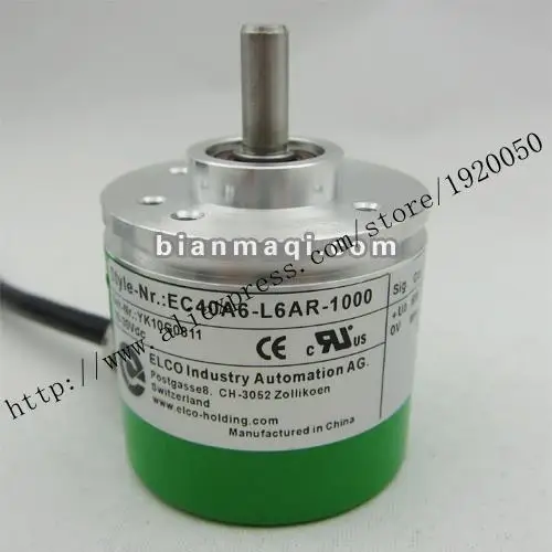 

original authentic EC40A6-L6AR-1000 Elco ELCO 1000 line rotary encoder solid shaft