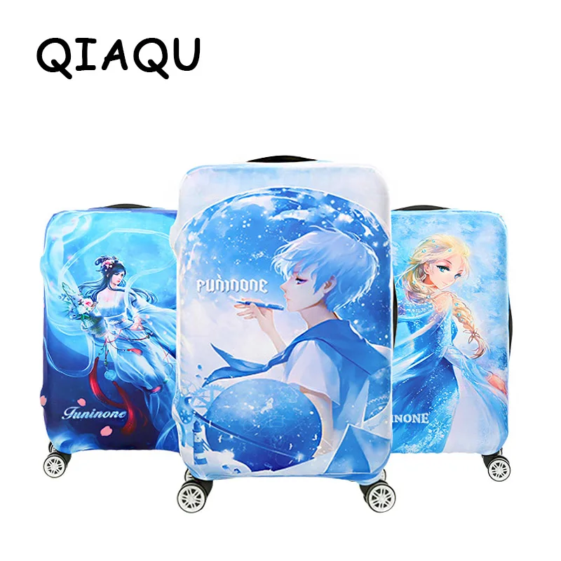 

QIAQU Elastic Fabric Luggage Protective Cover, Suitable18-32 Inches, Trolley Case Travel Case Dust Cover AccessoriesCartoon anim