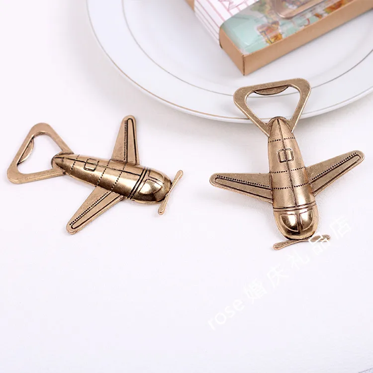 

NEW ARRIVAL+"Let the Adventure Begin" Airplane Bottle Opener New Wedding Gift Favors+80pcs/lot+FREE SHIPPING by Fast Delivery