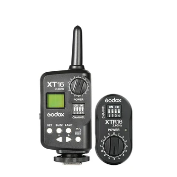

Godox XT-16 XT16 2.4G Wireless Strobe Flash Trigger for X1C X1N XT-16 Transmitter Trigger Wistro AD360 DE QT DP QS GS GT Series