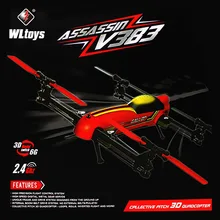 Новинка поступление WLtoys V383 профессии Drone 500 Электрический 3D 6CH RC Quadcopter с бесщеточный Двигатель
