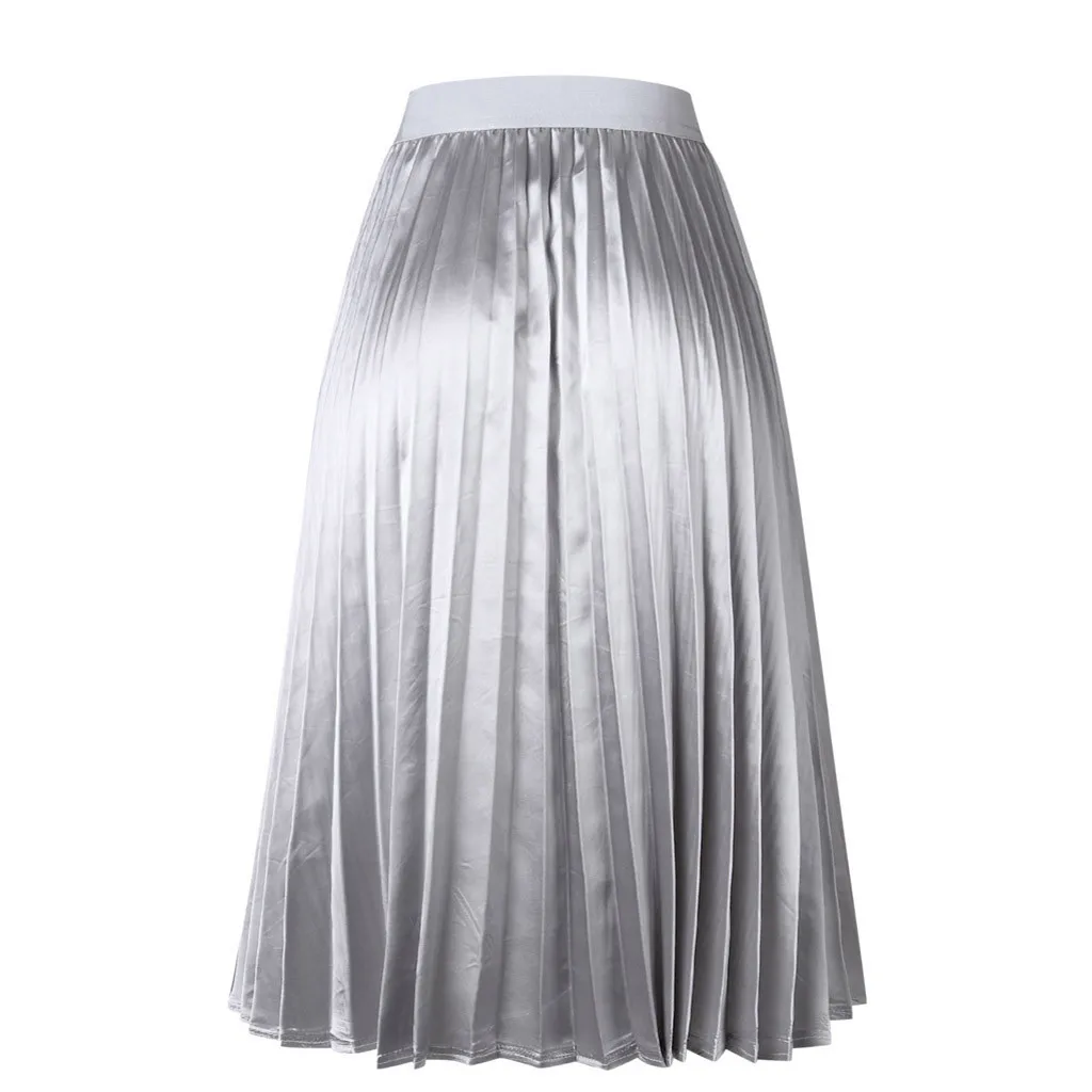 MAXIORILL Новая женская плиссированная элегантная шифоновая юбка средней длины с эластичной талией, Женская длинная юбка для танцев, T3