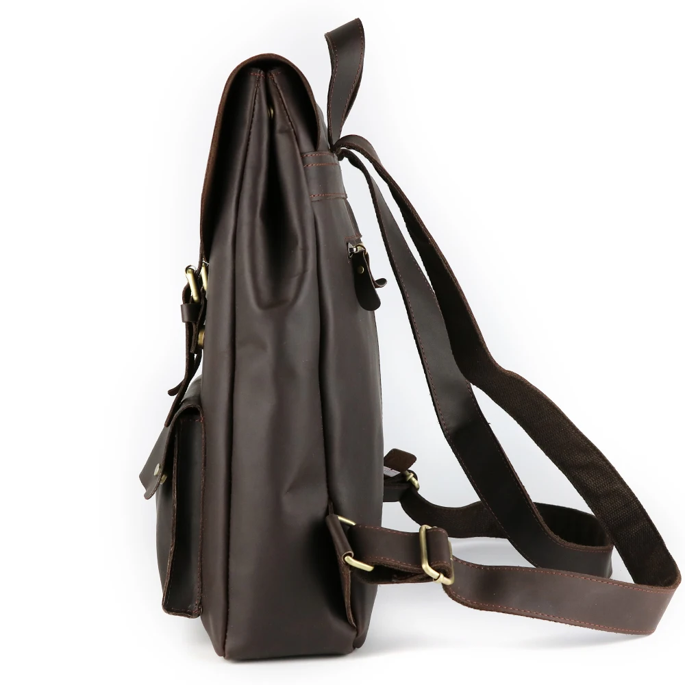 Vintage Véritable Voyage Portable Casual D'ordinateur Dos École Brown Marque Sacs À Cuir Brown Conçu De black Hommes Yellow Sac lT13FJ5uKc