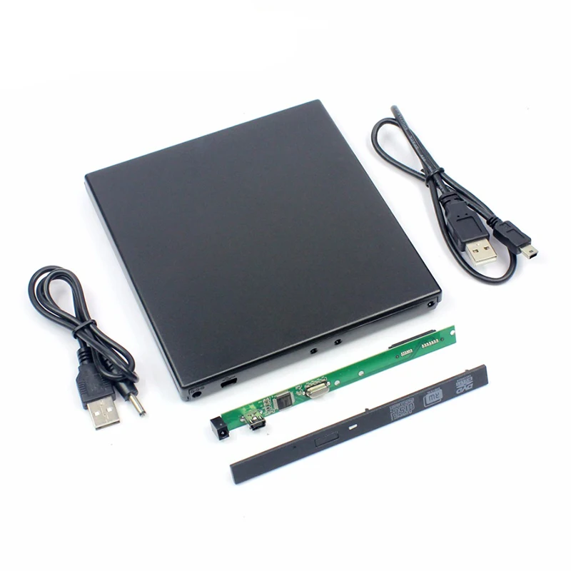 12 7 мм USB 2 0 SATA внешний диск DVD CD Rom чехол для ноутбука портативный жесткий HDD