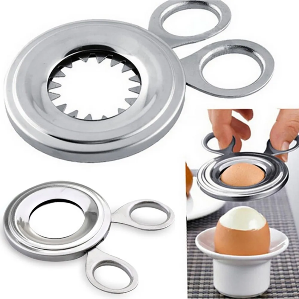 

Slicer Boiled Cooked Egg Topper Snipper Eggshell Shell Opener Kitchen Household Tool Cutter scissor Clipper