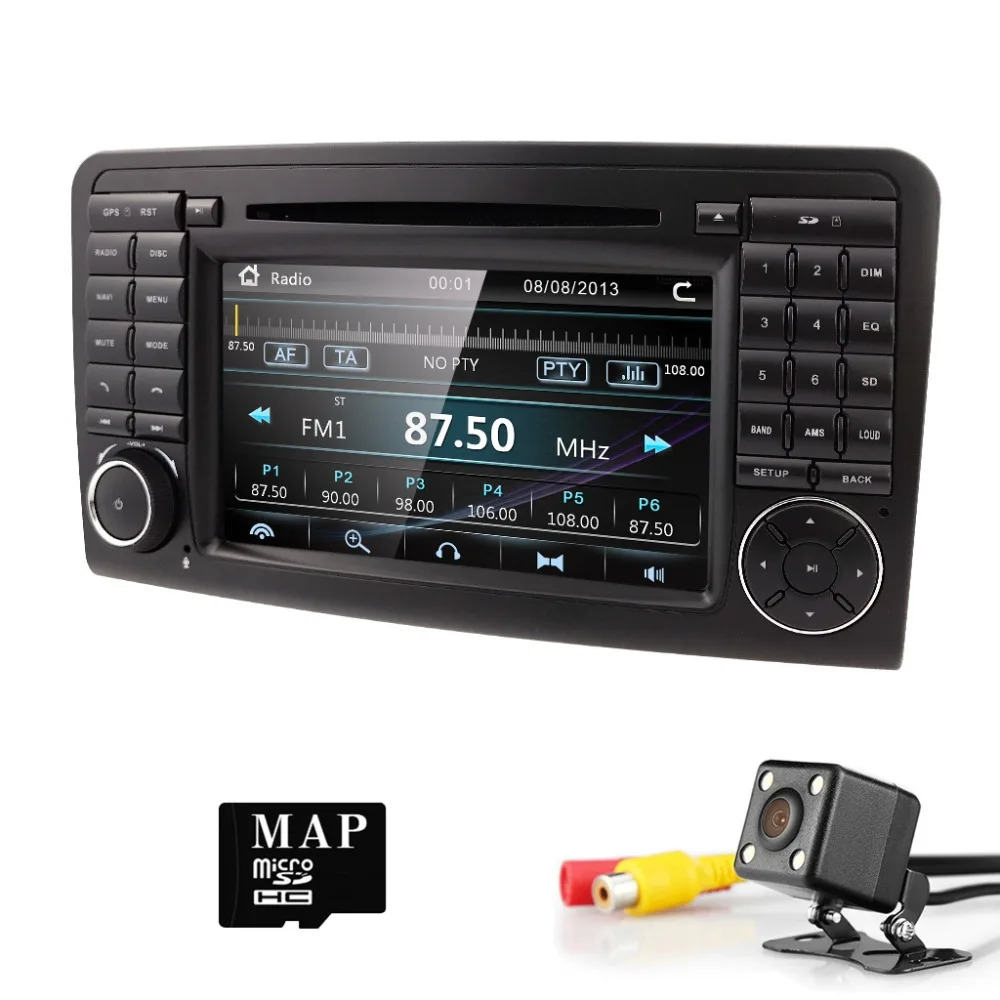 Cheap HIZPO Car DVD radio for Mercedes Benz ML W164 ML300 350 450 320 ML63 AMG GL X164 GL 320 350 420 450 500 GPS Free Camera SD Card 4
