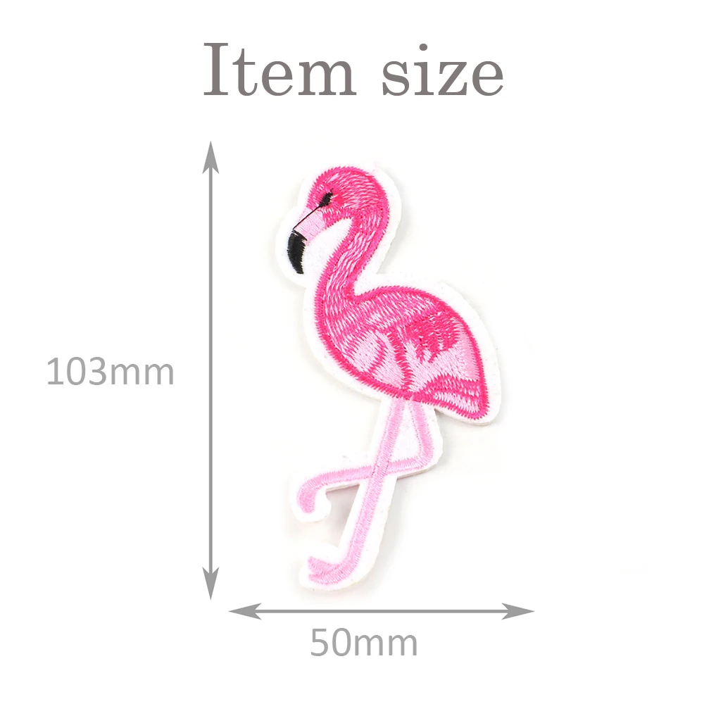 5 шт. 92*72 мм Птица Фламинго Форма патч, материалы для ручных поделок для сумки украшения ткани, 5Yc6777