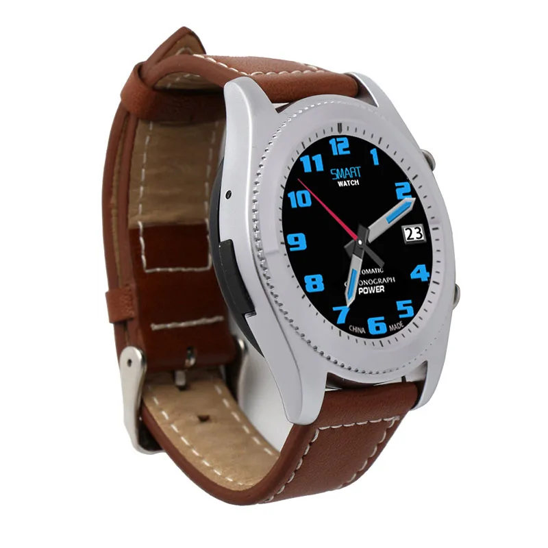 DOITOP умные часы NFC MTK2502C монитор сердечного ритма Bluetooth 4,0 Смарт часы наручные часы браслет носимые устройства для iOS Android - Цвет: Leather Strap