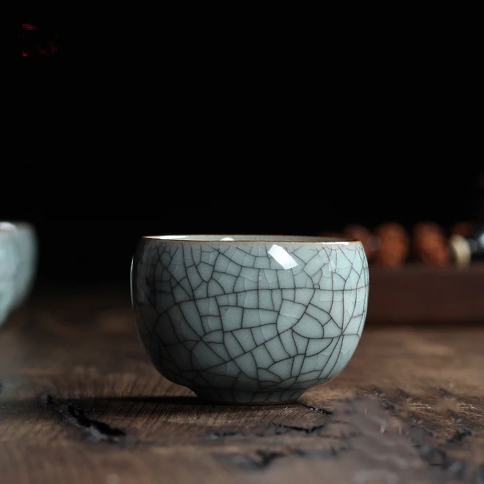 Crackle Glaze tea cups Celadon Tea Cup Longquan Chinse Kung Fu cup Binglie glaze cups small