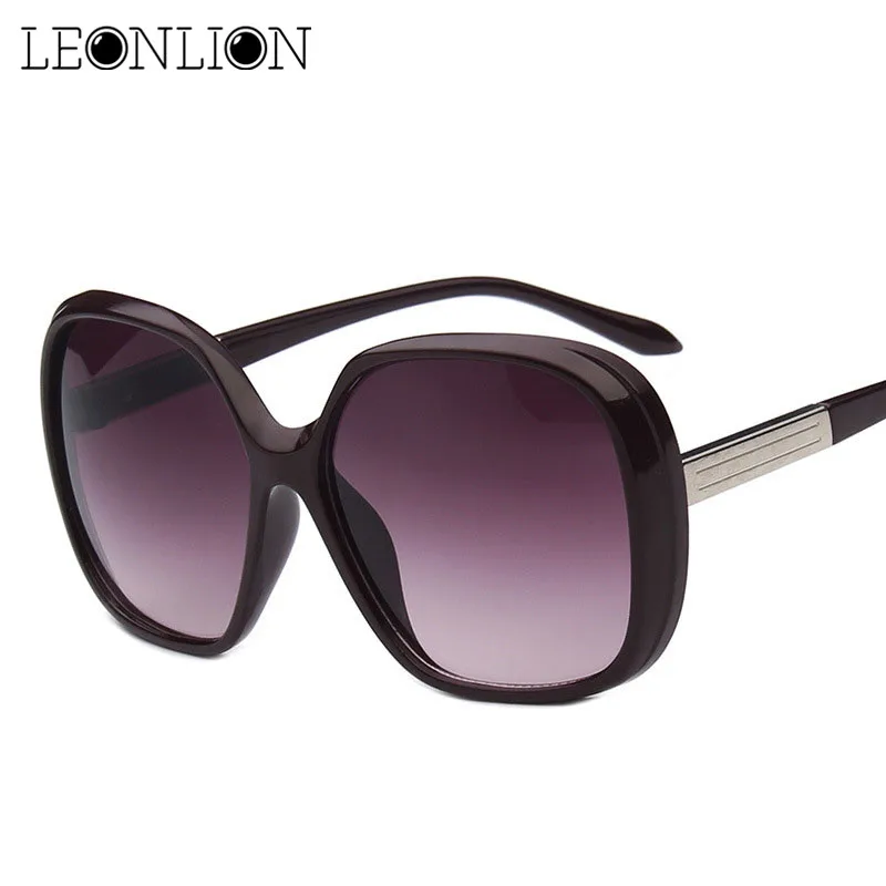 

LeonLion 2018 Fashion Big Frame Sunglasses Women Brand Designer Gradient Lens Travel Sun glasses UV400 Oculos De Sol Gafas