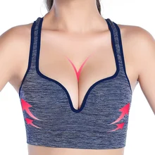 Women Sports Bra Running Gym Padded Wirefree Shakeproof Push Up Bras Sleep Top Tank 2017