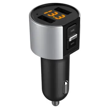 

5V/3.4A Bluetooth Fm Transmitter Wireless Audio Player Car Kit Handsfree Fm Modulator Dual USB Charger Hands-free electronic