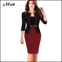 IHOT-2017-New-3-4-sleeve-Fashion-Victoria-Beckham-British-style-Office-tartan-clothing-Women-Tunic.jpg_640x640