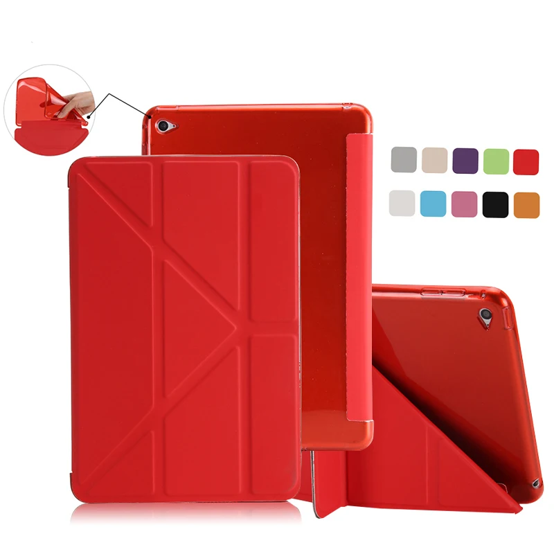 

Case For iPad Mini 5 2019 Smart Cases Auto Sleep/Wake PU Leather Soft Silicone Back Cover For iPad Mini 4 Mini5 Stand Case