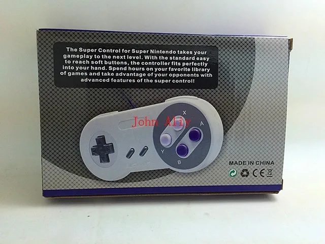 100 шт/партия ретро супер для SNES проводной геймпад джойстик для ПК/MAC крышки контроллера и игры