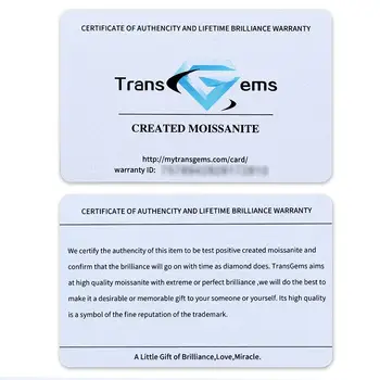 

Transgems 14K White Gold Color Moissanite Ring for Women Wedding Band