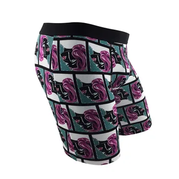

Unique Sexy Crying Women Men's Cotton Boxer Underwear Long Leg Cotton Underpants Breathable Plus Size Boxer Shorts Calzoncillo