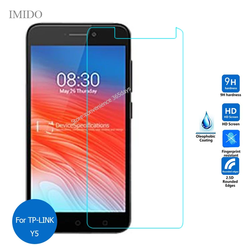 

For TP-Link Neffos Y5 Tempered Glass Screen Protector 2.5 9H Safety Protective Glass On TP Link Y 5 TP802A TP802 802A
