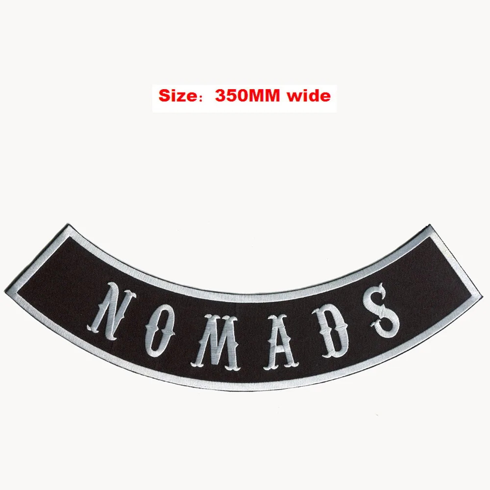 

NOMADS rocker jacket for full back embroidery patch 350MM wide /cool patch/match patch/biker vest patches
