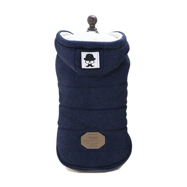 Cotton Dog Clothes for Small Dogs Winter Hooded Coat