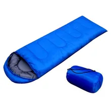Горячий открытый водонепроницаемый дорожный конверт спальный мешок Кемпинг Туризм чехол для переноски синий