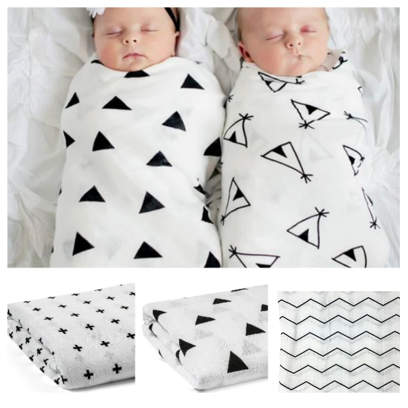Дышащий муслин детское одеяло Новорожденные пеленать новорожденного обертывание 120x120 см для Новорожденные получения Одеяло Обертывающая