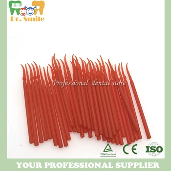 

100pcs Dental Plastic Wedge with Handle Dental Orthodontic Material