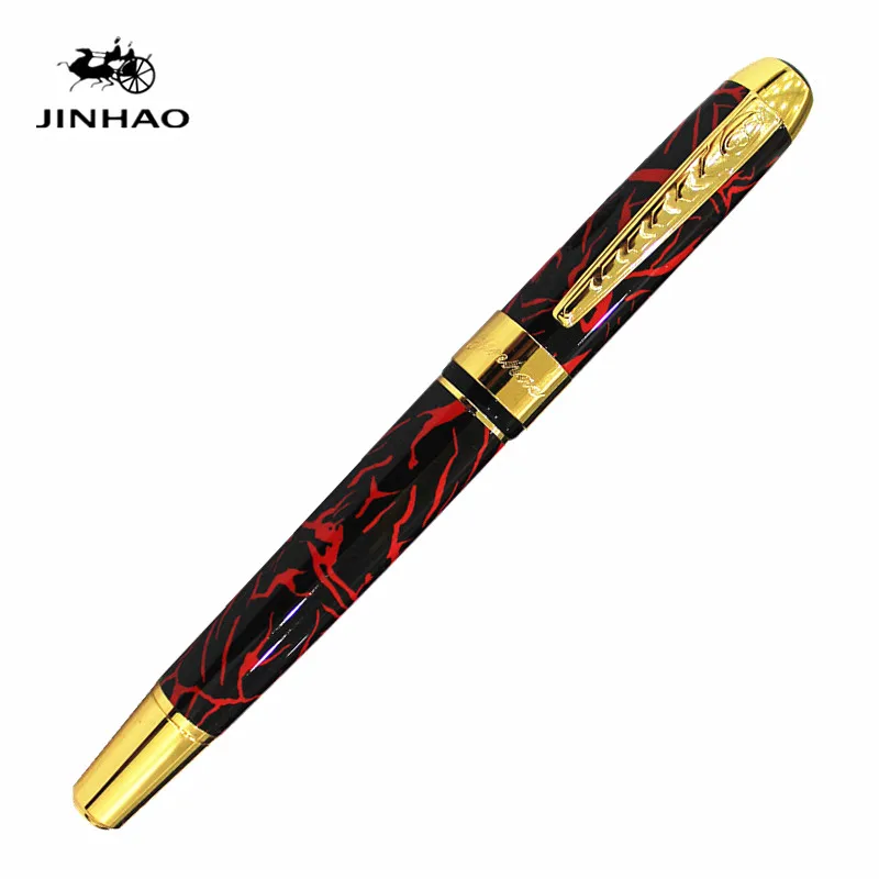 Jinhao 250 escolar canetas металлическая перьевая ручка Роскошная подарочная ручка в деловом стиле 0,5 мм чернильные ручки для письма поршневой Конвертор подарок