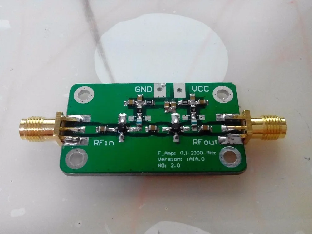 1PCS 0.1 2000MHz RF wideband low noise amplifier amplifier LNA 60dBin