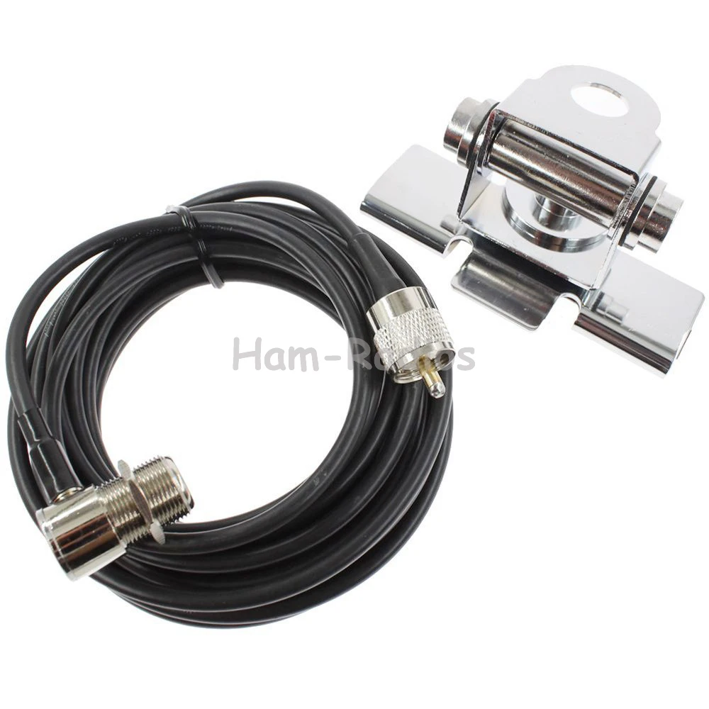 Nagoya RB-400  Car Antenna Mount Bracket with RG-58U 5 Meter Cable  For Mobile Car Radio QYT KT-8900D BAOJIE BJ-218 Accessories  Nagoya RB-400  Car Antenna Mount Bracket with RG-58U 5 Meter Cable  For Mobile Car Radio QYT KT-8900D BAOJIE BJ-218 Accessories