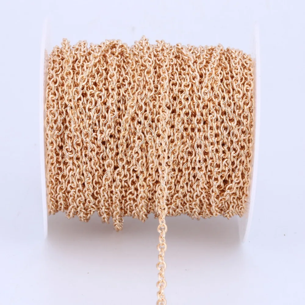 KC Gold Color Iron Open Link Chains Findings For Bracelets Necklace DIY