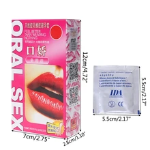 10 PCS Man Oral Sex Condoms Ultra Thinfruit flavor Sex Products Condones