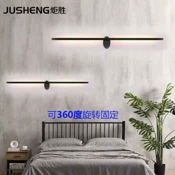 

Torch Victory Personality Wall Lamp Led Modern Concise Stairs Aisle Lamp Bedroom Bedside Lamp Black Mirror Headlight