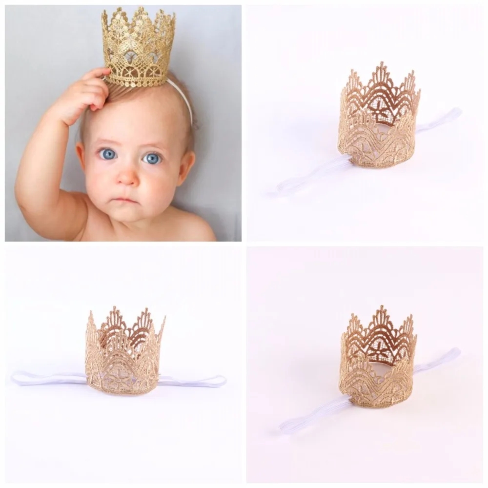 Lovely Baby Kids Girl Toddler Newborn Crown Headband Princess Queen