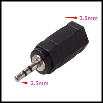 

100pcs 2.5mm male to 3.5 mm female stereo audio plug adaptor