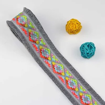 Кружевная лента с кисточками 5 ярдов/партия ширина 4 см|trim fabric|lace ribbon trimlace trim |