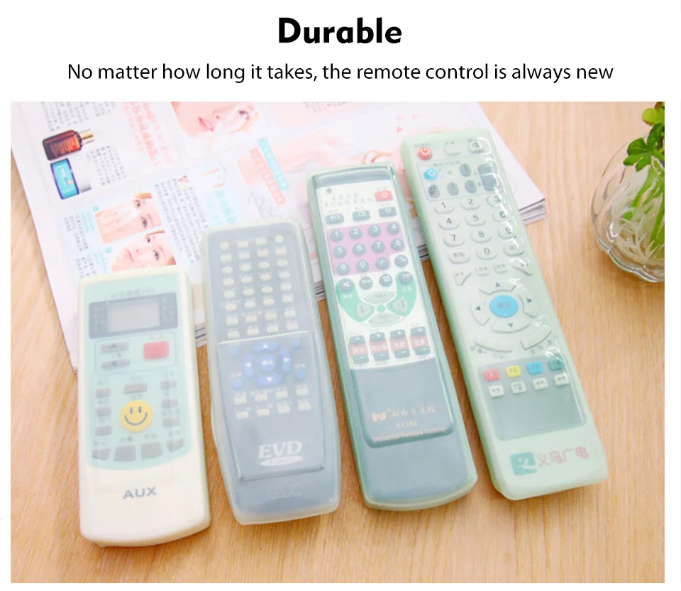 Home Air Conditioning TV Remote Control Set Silicone Case Anti-dust Waterproof Case (2)