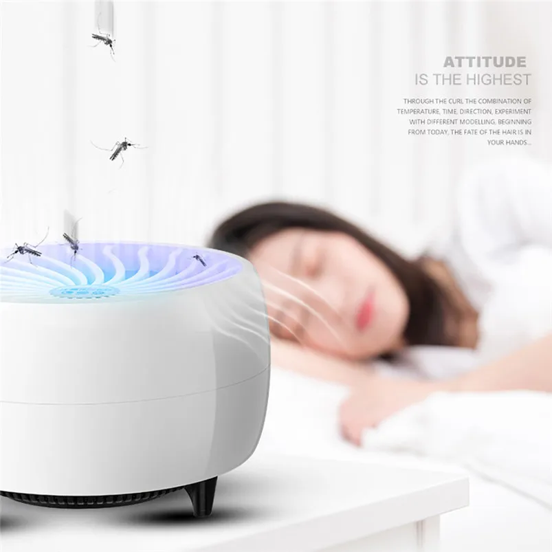 Electric Mosquito Repeller Fly Bug Mosquito Insect Killer LED Light Trap Lamp Pest Control Plastic Luminaria 40MR1104