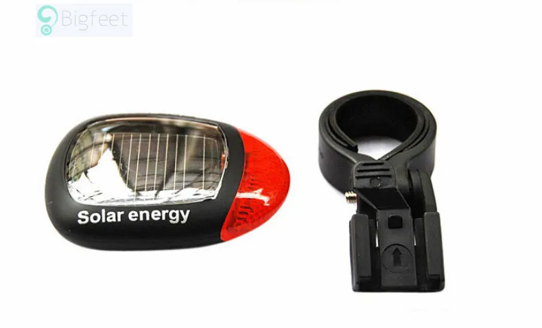 Flash Deal Solar Power LED Bicycle Lights Bike Rear Tail Lamp Light Bike cycling Safety warning Flashing Light Lamp Red TL0301 4