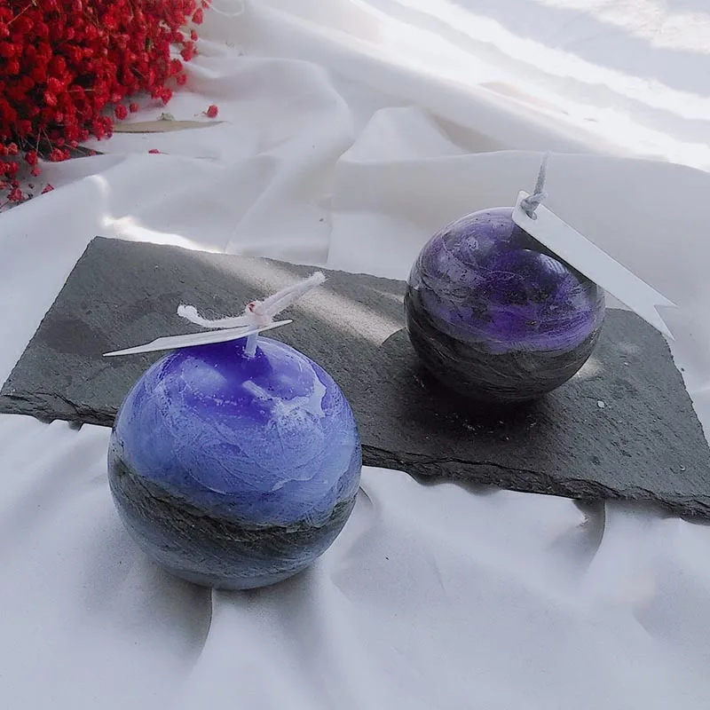 

Acrylic Plastic Mould Homemade Planet Candle Spherical Mold Aromatherapy Ball Candle Mold