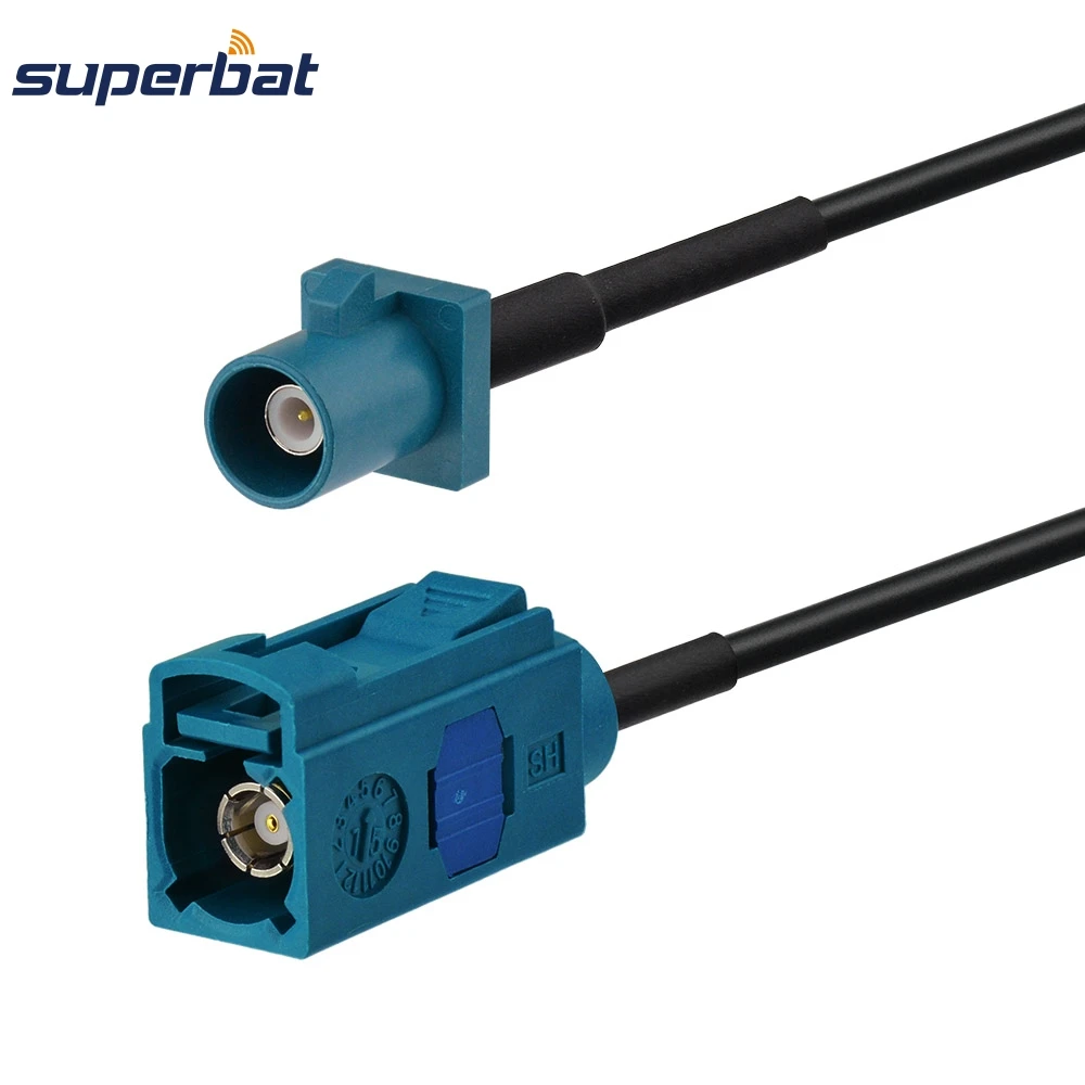 Superbat 3 фута беспроводной Fakra женский соединитель к Fakra Штекер прямой штекер RG174 "Z" RF Pigtal кабель 1 м gps DAB антенны