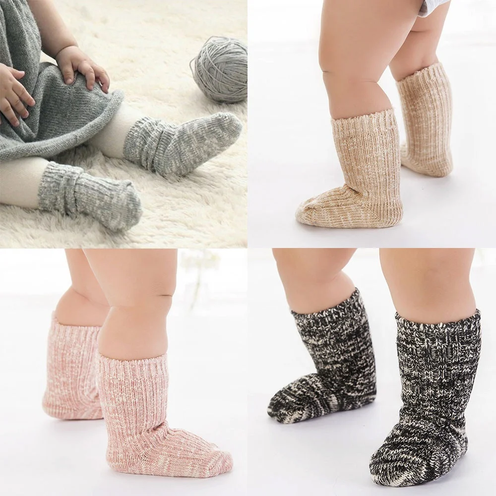 Baby Cotton Winter Warm Cozy Socks Soft Kids Thick Socks Boys Girls