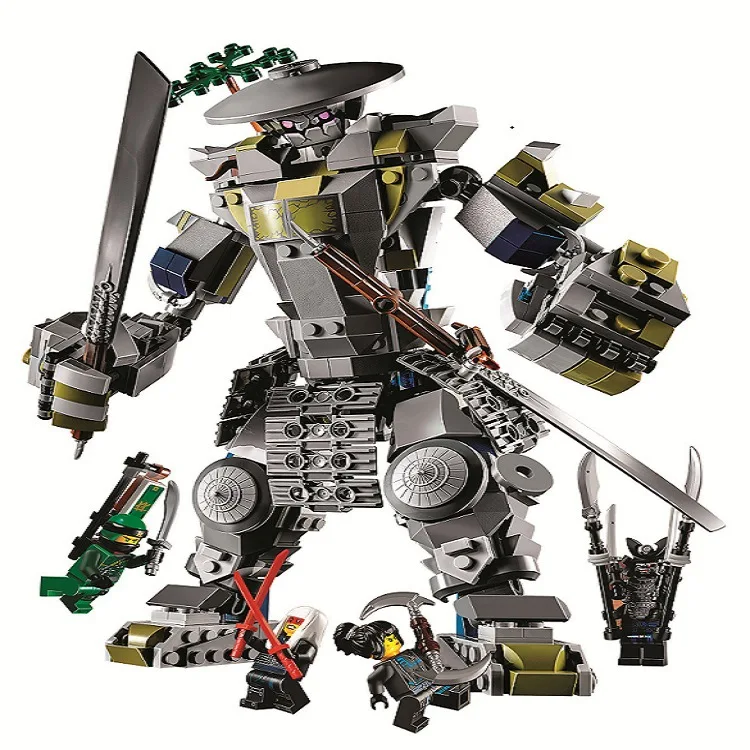 

550pcs Ninja Oni Titan Mech Samurai Robots Armor Garmadon 10937 Model Building Blocks Assemble Toys Bricks Compatible With