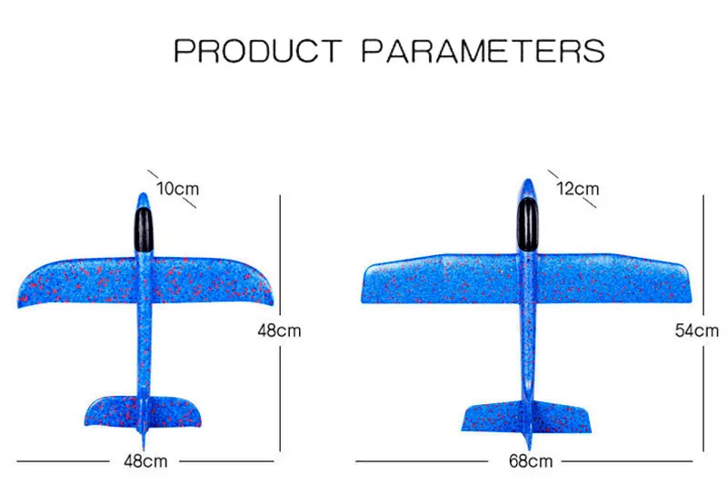 48 см ручной бросок Летающий планер игрушки-самолеты для детей пенопластовый самолет модель игрушки вечерние наполнители для сумок Летающий планер самолет игрушки игры