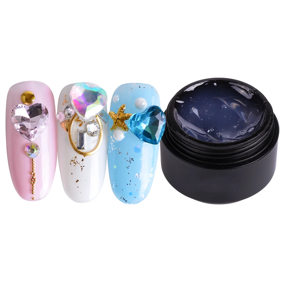 1 قطعة لاصق ورنيش الغراء ل هلام مسمار البولندية الأشعة فوق البنفسجية مسمار الفن حجر الراين بريق الديكور برو أداة مانيكير اكسسوارات JI033