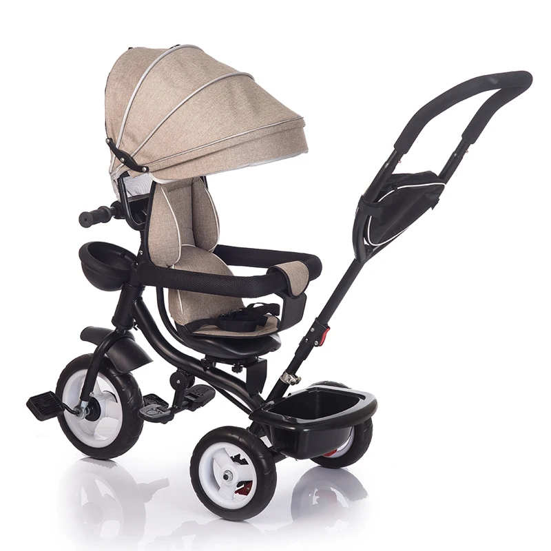Brown Детский трехколесный велосипед BabyHit трицикл Kids Ride - Цвет: Brown