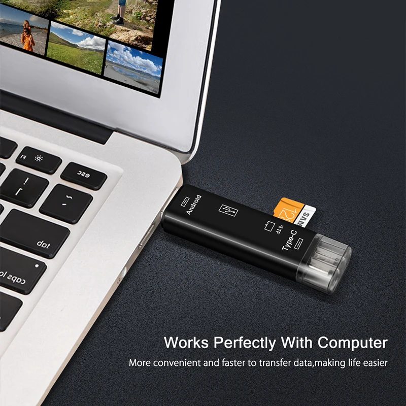 Raugee Type-C & Micro OTG USB Card Reader 3 in 1 USB Card Adapter Flash Stick TF Memory Cardreader For Mac Computer Smart phone Raugee Type-C & Micro OTG USB Card Reader 3 in 1 USB Card Adapter Flash Stick TF Memory Cardreader For Mac Computer Smart phone
