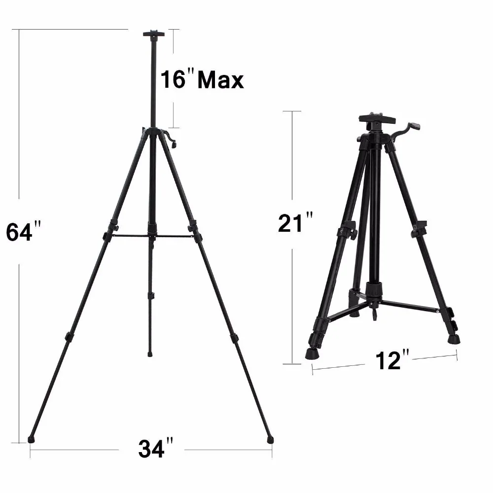 Cena Sztaluga metalowa do malowanie artystyczne szkic pielenie sztaluga stół kreślarski Box farba olejna akcesoria do laptopa akcesoria do malowania